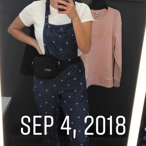 Aerie Embroidered Soft Overalls